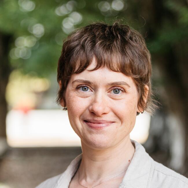 Emily Dunn smiles at camera