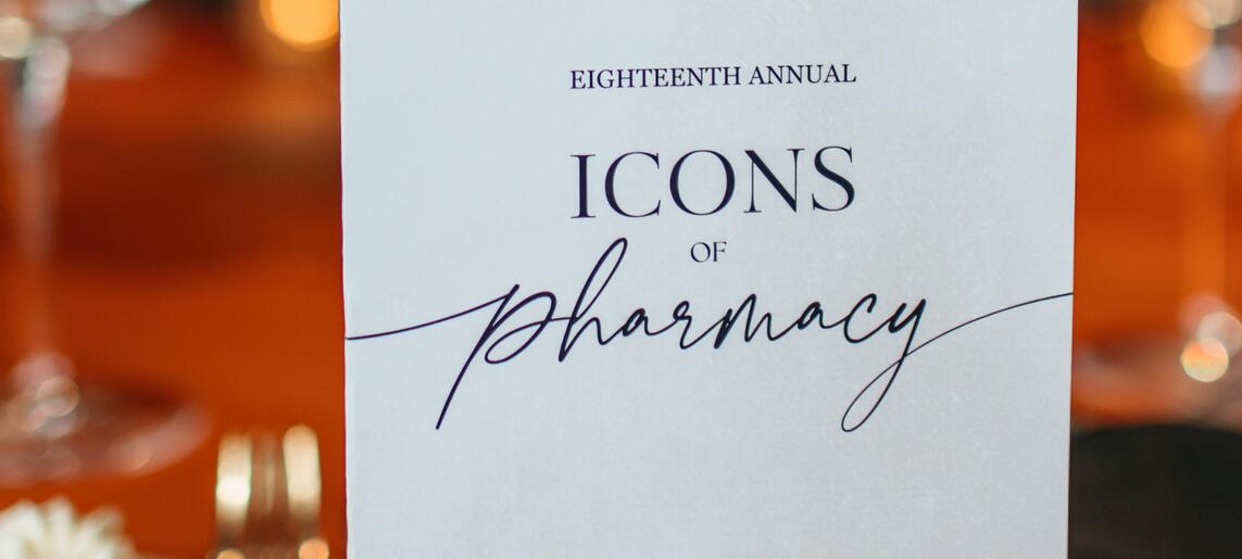 Icons of Pharmacy brochure stands on table