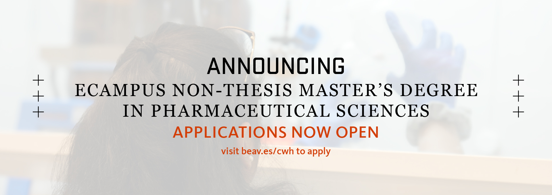 Announcing Ecampus non-thesis master's degree in pharmaceutical sciences. Applications now open